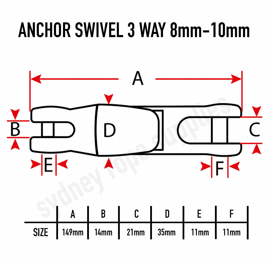 ANCHOR SWIVEL 3 WAY