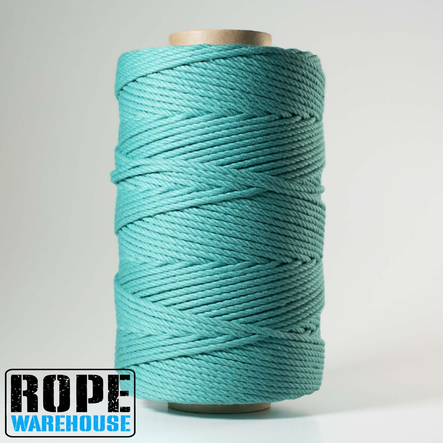 3MM X 400M TURQUOISE 4 STRAND COLOURED COTTON ROPE