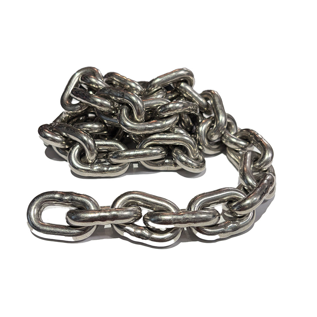 8MM 316 STAINLESS STEEL SHORT LINK CHAIN PER METRE