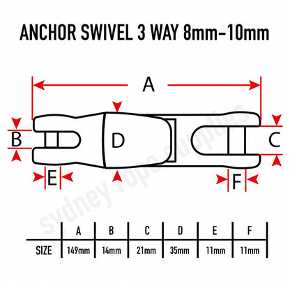 ANCHOR SWIVEL 3 WAY