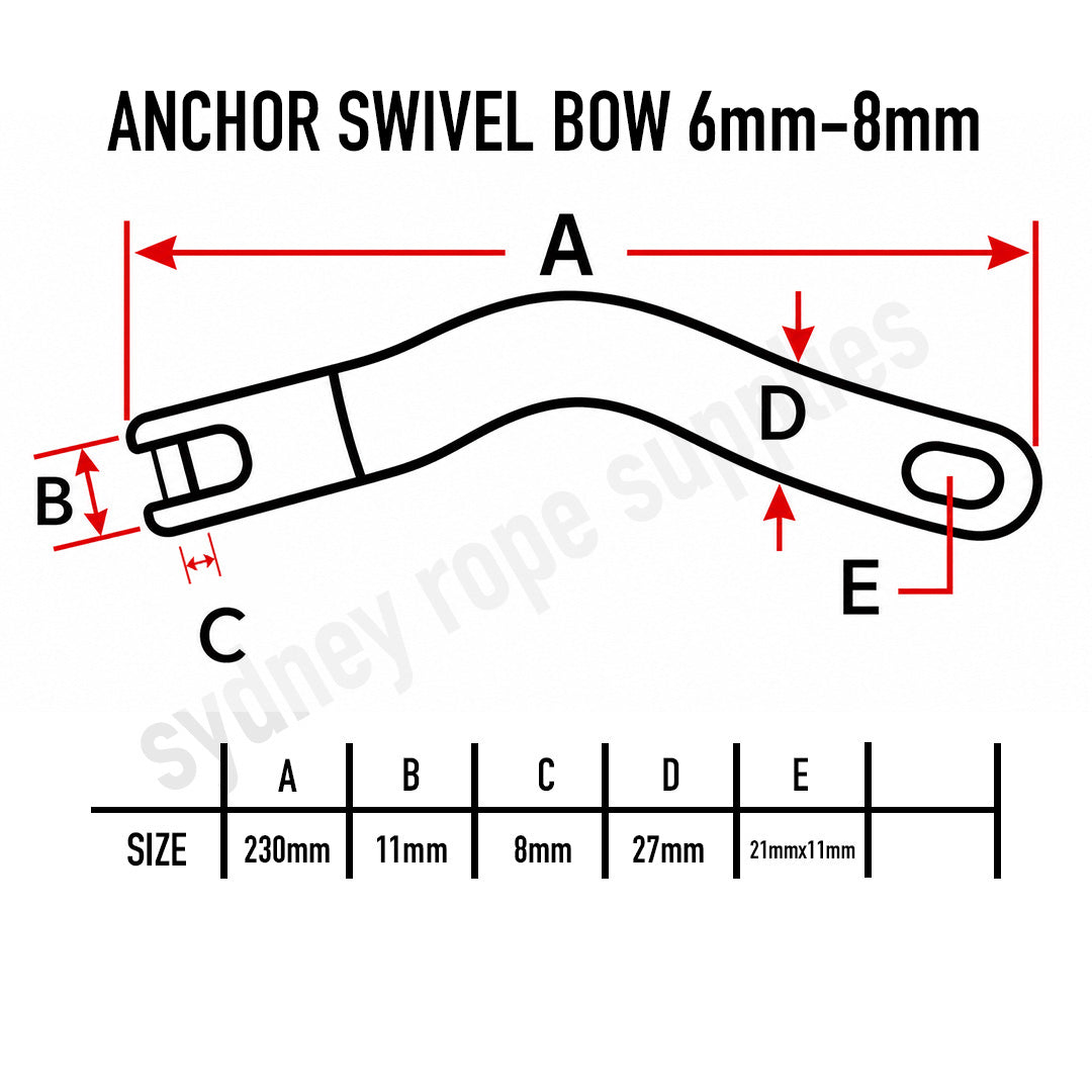 ANCHOR SWIVEL BOW