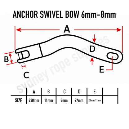 ANCHOR SWIVEL BOW
