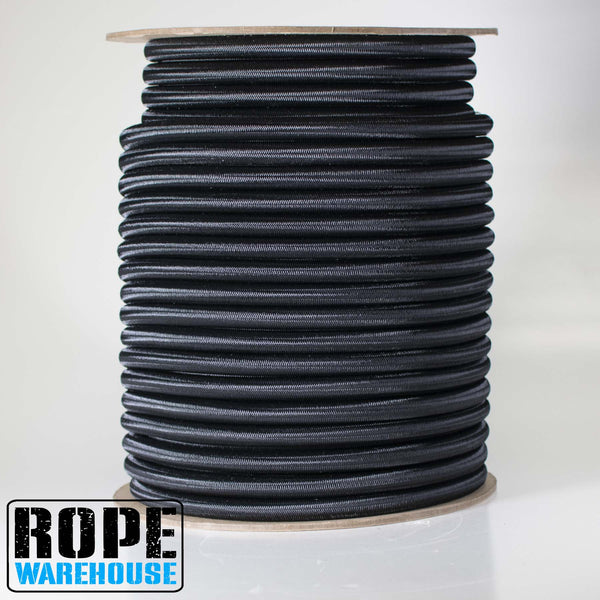 12MM BLACK SHOCK/BUNGEE CORD LATEX CORE – ROPE WAREHOUSE