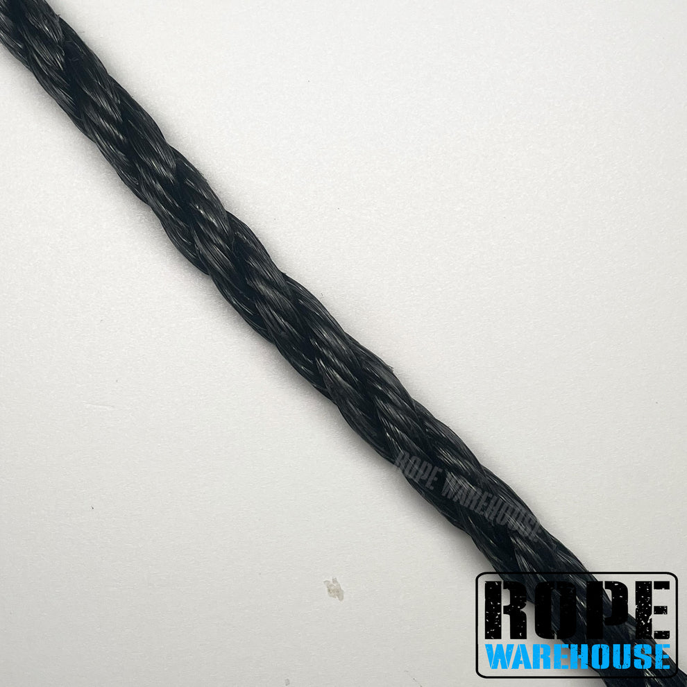 Black Rope Comp 10MM POLYPROPYLENE BLACK 3 STRAND ROPE – ROPE WAREHOUSE